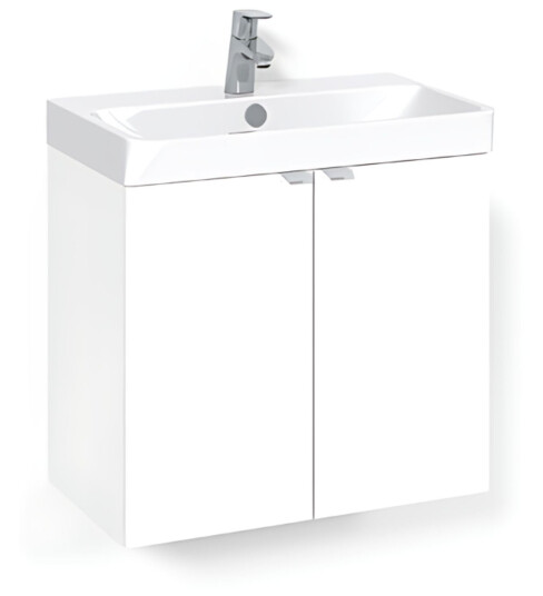 Macro Design Crown Plain Servantskap 2 dør - med Light 70 Servant Hvit / 60x35cm Macro Design Crown Plain Servantskap 2 dør - med Light 70 Servant Hvit / 60x35cm