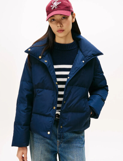Tommy Hilfiger Crest Mw Down Reg Jacket - Navy - XXXL Tommy Hilfiger Crest Mw Down Reg Jacket - Navy - XXXL