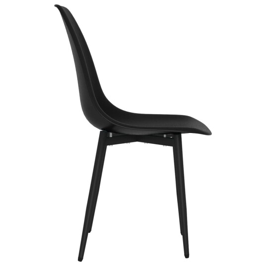 vidaXL Spisestoler 6 stk svart PP