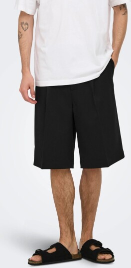 ONLY & SONS Onsdaves Loose Tailored 0346 Shorts Frml   Black   XS