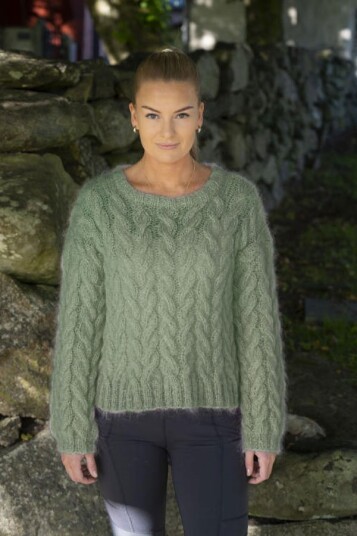 MELANITA genser jadegrønn MELANITA genser jadegrønn