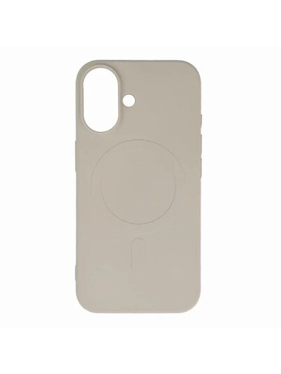 Hurtel Liquid Silicone Case MagSafe for iPhone 16 Beige