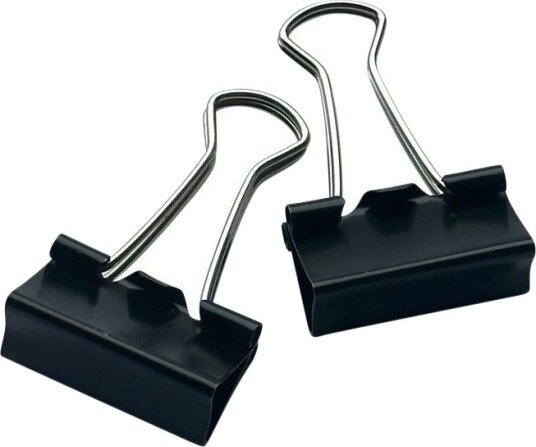 Binders Foldback 19Mm Svart Stål 10 Stk.
