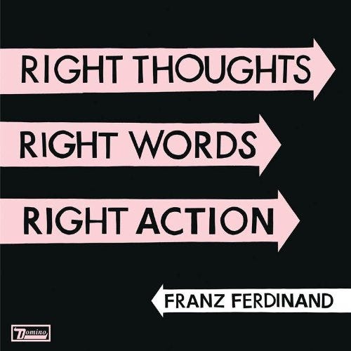 Franz Ferdinand Right Thoughts, Right Words, Right Action LP/Vinyl Franz Ferdinand Right Thoughts, Right Words, Right Action LP/Vinyl