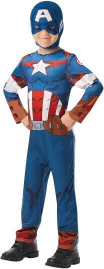 Marvel Avengers Kostyme Captain America 5-6 år Marvel Avengers Kostyme Captain America 5-6 år