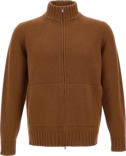 Filippo De Laurentiis Herre Strikkevarer Brun 4XL,