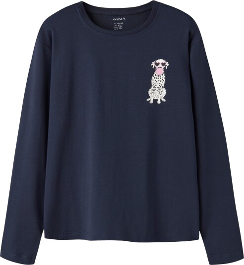 Name It Genser NkfVeen Navy Blazer/Bubble Dog Name It 6 år (116) Genser Marineblå