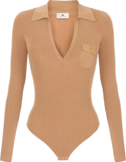 Elisabetta Franchi Dame Topper Brun XS,