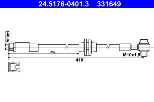 Bremseslange ATE 24.5176-0401.3