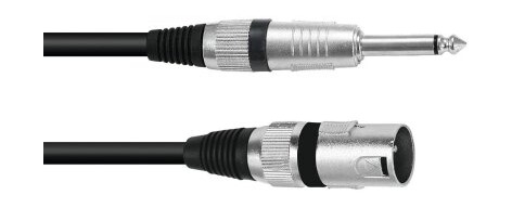 Omnitronic 3022519C Xlr 3 Pin Hankjønn 6.35Mm Hankjønn 5 M Sort
