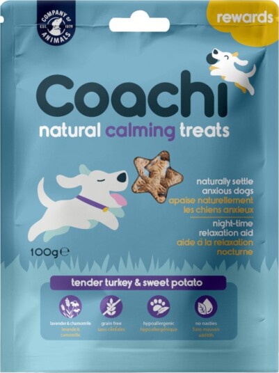 Coachi Natural Calming Treats Sparepakke 3 X Kalkun 3 X 100 G