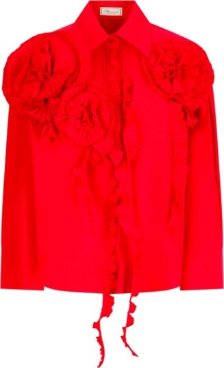 Blumarine Dame Bluser & Skjorter Rød S, Blumarine Dame Bluser & Skjorter Rød S,