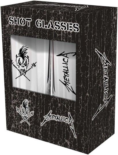 Metallica Sett med shotglass  Scary Guy  Unisex  transparent