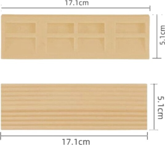 Midtdel til terskelrampe 1 stk, gul/beige