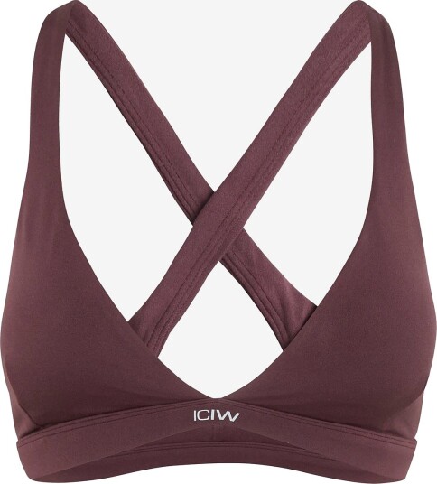ICANIWILL Luxe V Neck Sports Bra W ESPRESSO L