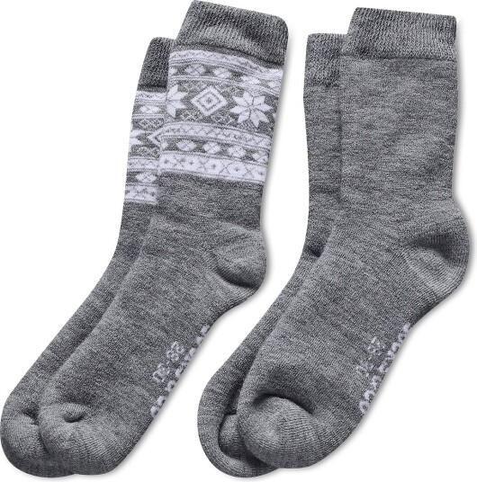 Alpacasocks&Co Winter Alpaca Kids 2 Pack ARGENTO SUPERBIANCO/ARGENTO SOLID 31 33