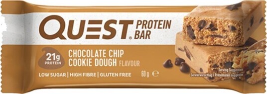 Quest bar chocolate chip cookie dough 60 gr Quest bar chocolate chip cookie dough 60 gr