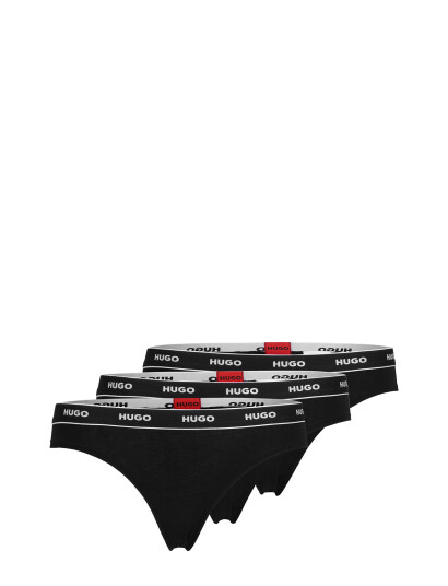 HUGO Triplet Thong Stripe - Black - XL