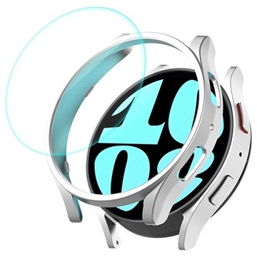 Enkay Samsung Galaxy Watch6 Deksel med Beskyttelsesglass - 40mm - Sølv