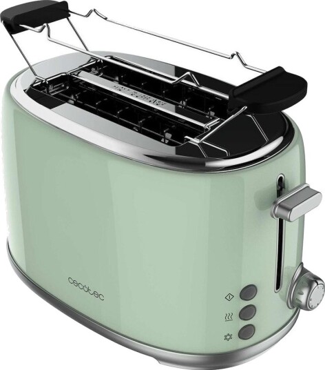 Cecotec ToastTaste 1000 Brødrister 2 skiver, 980W, grønn