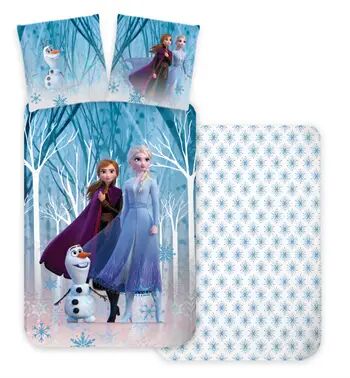 Licens Frozen sengetøy - 140x200 cm - Anna Elsa og Olaf - 100% bomull - Frozen sengesett Licens Frozen sengetøy - 140x200 cm - Anna Elsa og Olaf - 100% bomull - Frozen sengesett
