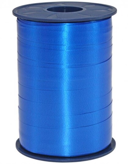 250 meter Royal Blått Ballongbånd / Gavebånd Ekstra Bred 10 mm