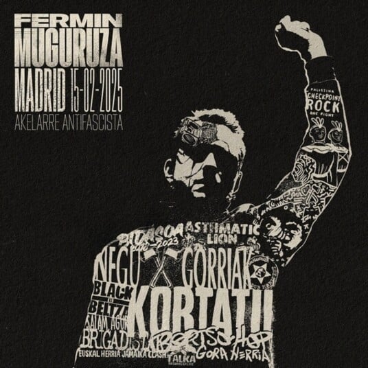 Fermin Muguruza Madrid 15022025: Akelarre Antifacista LP/Vinyl