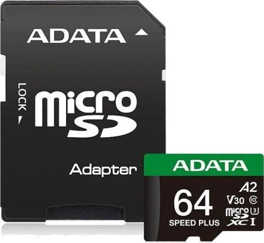 A-Data Speed Plus MicroSD/SD - 160MB/s - 64GB