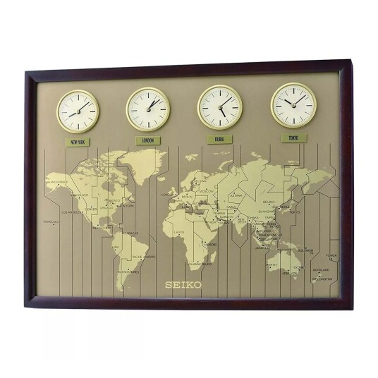 Seiko Clocks Veggklokke QXA722B Unisex Kvarts urverk Aluminium Seiko Clocks Veggklokke QXA722B Unisex Kvarts urverk Aluminium