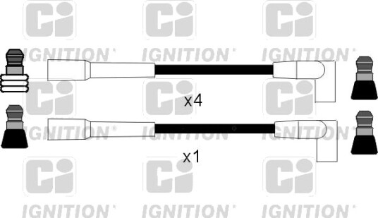 Tennplugg kabelsett QUINTON HAZELL XC204