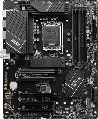 MSI PRO B760-P ATX Hovedkort med DDR4 RAM og 128GB Minne MSI PRO B760-P ATX Hovedkort med DDR4 RAM og 128GB Minne