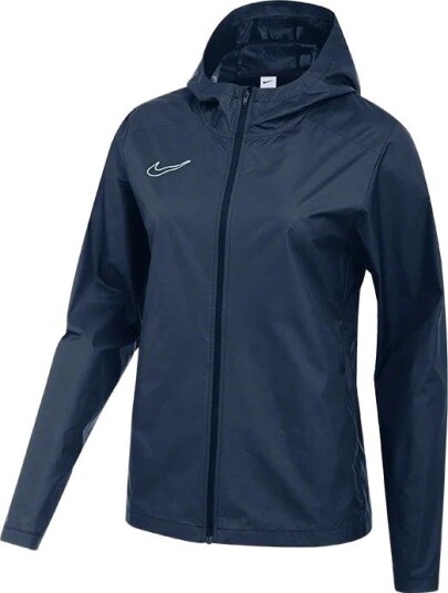 Nike Regnjakke Storm fit Academy 25   Navy/hvit Kvinner størrelse Medium