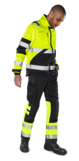 Fristads Byxa Stretch 2705 Plu, Klass 1 Varsel Gul/svart C48