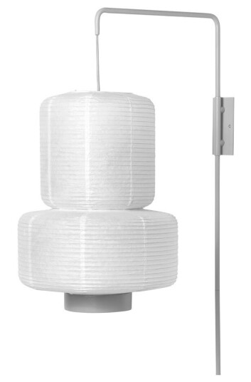 Broste Copenhagen William vegglampe rispapir/tre 36x43 cm Broste Copenhagen William vegglampe rispapir/tre 36x43 cm
