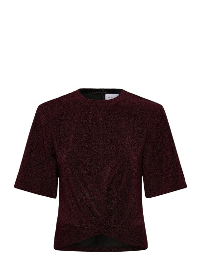 Dante6 Dante6-Fantina Lurex Top - Burgundy - 36