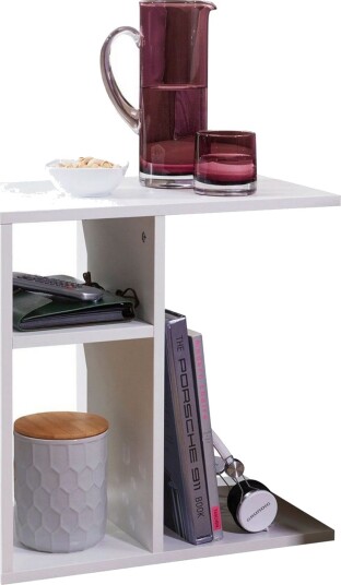Sidebord Wohnling foliert sponplate 50 cm, moderne loftstil Hvit - Hvit