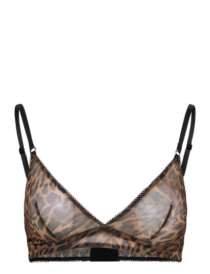 Understatement Underwear Mesh Triangle Bralette Brown XL