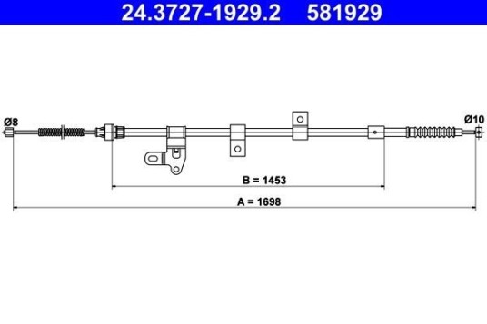 Bremsewire ATE 24.3727 1929.2