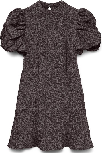 Vero Moda Vmmerle Kjole med Puffermarmer i Brun - S Vero Moda Vmmerle Kjole med Puffermarmer i Brun - S