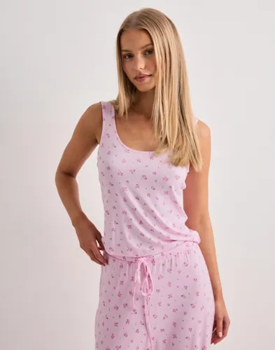 Vero Moda Rosa Vmesther Aop Sl U Neck Top Jrs