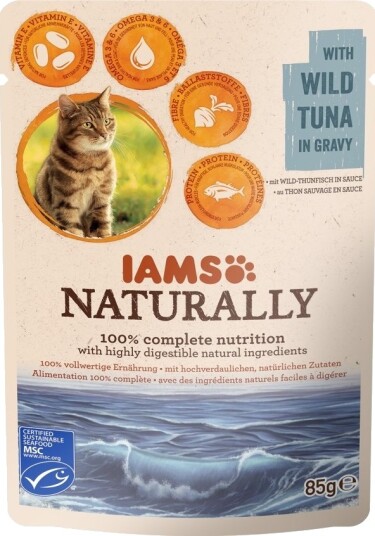 Iams Naturally Tunfisk 24X85 G