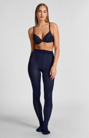 Hunkemöller Strømpebukse 50 Denier Velvet Touch Blå