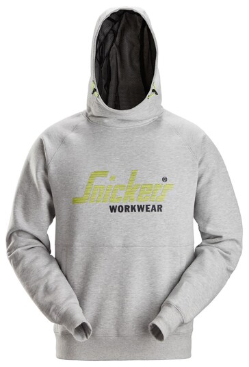 Snickers Workwear 2845-2800 Hettegenser med logo grå Grå Klær