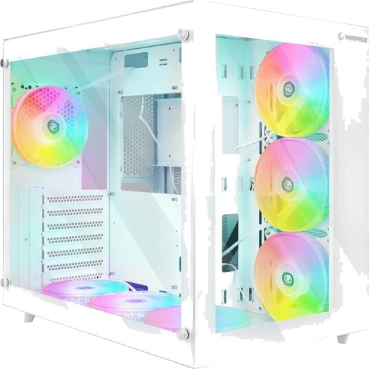 Rampage Iceblade Pro ATX 7x ARGB-vifter Hvit
