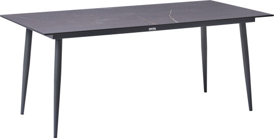 Spisebord utendørs Tolentino 90x180 cm marmoreffekt Grå Spisebord utendørs Tolentino 90x180 cm marmoreffekt Grå