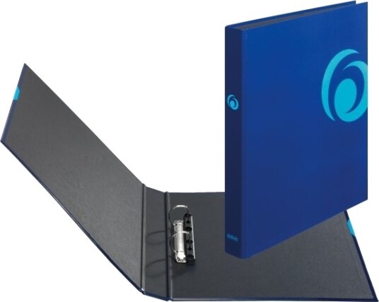 Herlitz Max.File Fresh Colour, A4, D-Ring, Oppbevaring, Blå, Preget Overflate, 2,5 Cm