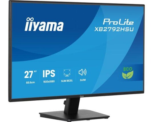 Iiyama ProLite X2792HSU-B1 27" FHD IPS Skjerm med 120Hz og Høyttalere