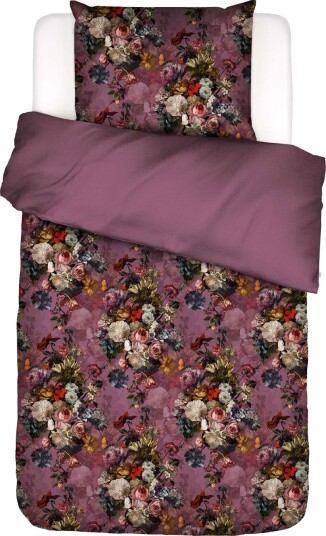 Essenza Essenza sengetøy 140x220 cm 100% bomullssateng sengesett Karli Purple Tulip sengelaken