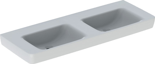 GEBERIT servant 1300x480x185mm dobbel m/hh/overl porselen KeraTe GEBERIT servant 1300x480x185mm dobbel m/hh/overl porselen KeraTe
