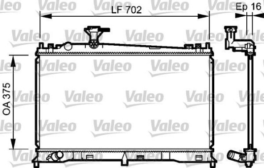 Radiator VALEO 735053